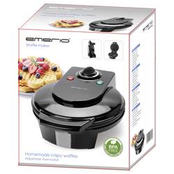 EMERIO WM-131149 vaflovač nepřilnavý povlak, bez BPA černá