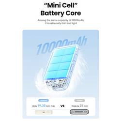 UGREEN 25208 USB-C® akumulátor Li-Ion, 10000 mAh, USB-C®, béžová