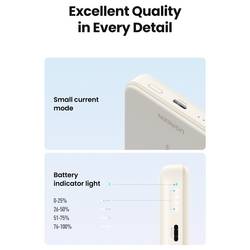 UGREEN 25208 USB-C® akumulátor Li-Ion, 10000 mAh, USB-C®, béžová