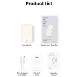 UGREEN 25208 USB-C® akumulátor Li-Ion, 10000 mAh, USB-C®, béžová