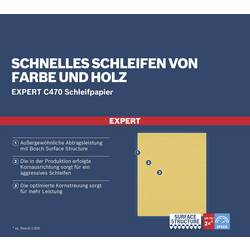 Bosch Accessories EXPERT C470 2608900959 ruční brusný papír Zrnitost 80 (d x š) 280 mm x 230 mm 50 ks
