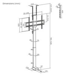 My Wall TV držák na zeď 94,0 cm (37) - 165,1 cm (65) ovládaný aplikací, motorizovaný