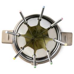 DOMO DO736F fondue 1500 W indikátor, 8 napichovátek na fondue dřevo, bílá