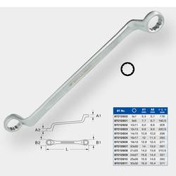 Brilliant Tools BT012908 BT012908 oboustranný očkový klíč Délka klíče (cm) (jen pro nadpis) 21 - 23 mm