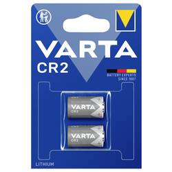 Varta VARTA LITHIUM Cylindrical CR2 Blister 2 fotobaterie CR 2 lithiová 880 mAh 3 V 2 ks