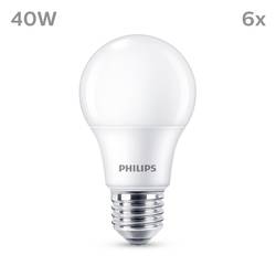 Philips LED 9290035402 LED Energetická třída (EEK2021) F (A - G) E27 klasická žárovka 4.9 W = 40 W teplá bílá (Ø x v) 60 mm x 107 mm 6 ks