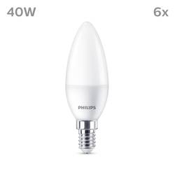 Philips LED 9290035411 LED Energetická třída (EEK2021) F (A - G) E14 svíčkový tvar 4.9 W = 40 W teplá bílá (Ø x v) 35 mm x 106 mm 6 ks