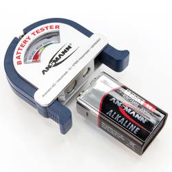 Ansmann Check-It zkoušečka baterií a akumulátorů, typy 1,2 V, 1,5 V, 3 V, 9 V, 4000001-510