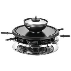 Unold UNOLD RACLETTE 48726 Multi 4 in 1 - Raclette/Fondue/Grill/Heißer Stein raclette gril 8 napichovátek na fondue, 8 pánví, nepřilnavý povlak, plynulý