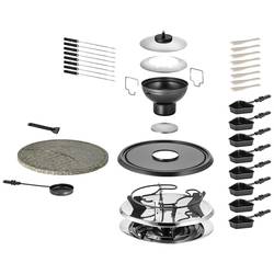 Unold UNOLD RACLETTE 48726 Multi 4 in 1 - Raclette/Fondue/Grill/Heißer Stein raclette gril 8 napichovátek na fondue, 8 pánví, nepřilnavý povlak, plynulý