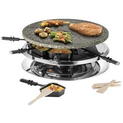 Unold UNOLD RACLETTE 48726 Multi 4 in 1 - Raclette/Fondue/Grill/Heißer Stein raclette gril 8 napichovátek na fondue, 8 pánví, nepřilnavý povlak, plynulý