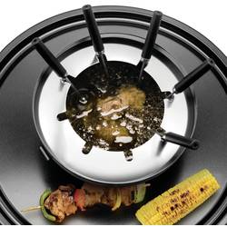 Unold UNOLD RACLETTE 48726 Multi 4 in 1 - Raclette/Fondue/Grill/Heißer Stein raclette gril 8 napichovátek na fondue, 8 pánví, nepřilnavý povlak, plynulý