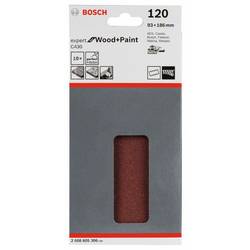 Bosch Accessories Expert for Wood 2608605306 brusný papír na suchý zip, s otvory Zrnitost 120 (d x š) 185 mm x 93 mm 10 ks