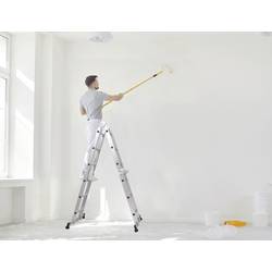 TOOLCRAFT TO-10104645 hliník víceúčelový žebřík skládací max.prac. výška: 4.3 m stříbrná 15.7 kg