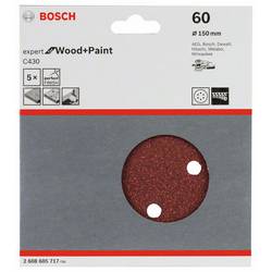 Bosch Accessories Expert for Wood 2608605717 brusné papíry pro excentrické brusky na suchý zip, s otvory Zrnitost 60 (Ø) 150 mm 5 ks
