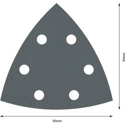 Bosch Accessories Best for Stone 2608605199 brusný papír pro delta brusky na suchý zip, s otvory Zrnitost 600 Rozměr přes roh 93 mm (d x š) 93 mm x 93 mm 5 ks