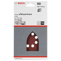 Bosch Accessories 2608605183 2608605183 univerzální brusný papír na suchý zip, s otvory Zrnitost 100 (d x š) 170 mm x 100 mm 5 ks