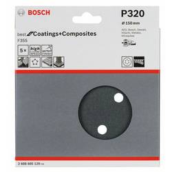 Bosch Accessories Best for Stone 2608605129 brusné papíry pro excentrické brusky na suchý zip, s otvory Zrnitost 320 (Ø) 150 mm 5 ks