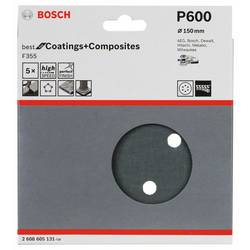 Bosch Accessories Best for Stone 2608605131 brusné papíry pro excentrické brusky na suchý zip, s otvory Zrnitost 600 (Ø) 150 mm 5 ks