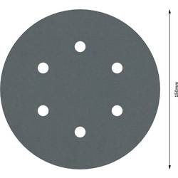 Bosch Accessories Best for Stone 2608605131 brusné papíry pro excentrické brusky na suchý zip, s otvory Zrnitost 600 (Ø) 150 mm 5 ks