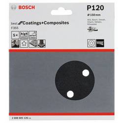 Bosch Accessories Best for Stone 2608605126 brusné papíry pro excentrické brusky na suchý zip, s otvory Zrnitost 120 (Ø) 150 mm 5 ks
