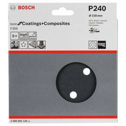 Bosch Accessories Best for Stone 2608605128 brusné papíry pro excentrické brusky na suchý zip, s otvory Zrnitost 240 (Ø) 150 mm 5 ks