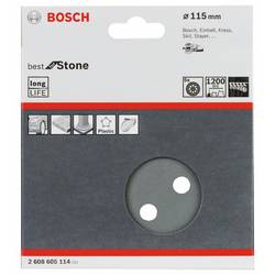 Bosch Accessories Best for Stone 2608605114 brusné papíry pro excentrické brusky na suchý zip, s otvory Zrnitost 1200 (Ø) 115 mm 5 ks