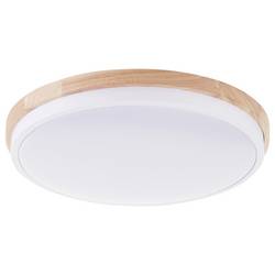 Brilliant G80845/75 Baarlo LED stropní svítidlo LED pevně vestavěné LED 24 W bílá (matná), dřevo