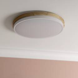 Brilliant G80845/75 Baarlo LED stropní svítidlo LED pevně vestavěné LED 24 W bílá (matná), dřevo
