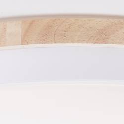 Brilliant G80846/75 Baarlo LED stropní svítidlo LED pevně vestavěné LED 36 W bílá (matná), dřevo