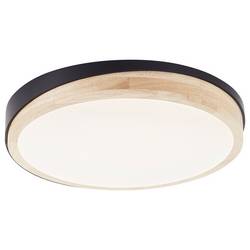 Brilliant G80845/76 Baarlo LED stropní svítidlo LED pevně vestavěné LED 24 W černá (matná), dřevo