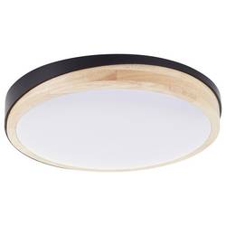Brilliant G80845/76 Baarlo LED stropní svítidlo LED pevně vestavěné LED 24 W černá (matná), dřevo