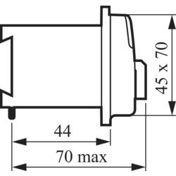BACO NDF09 odpínač 16 A 2 x 30 ° šedá 1 ks