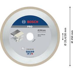 Bosch Accessories 2608602638 Bosch Power Tools diamantový řezný kotouč Průměr 250 mm Ø otvoru 30.00 mm obklady 1 ks