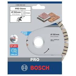 Bosch Accessories 2608602643 Bosch Power Tools diamantový řezný kotouč Průměr 150 mm Ø otvoru 22.23 mm kámen 1 ks
