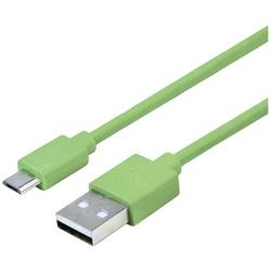 BBC micro:bit MEFUSBG30AV1 datový a napájecí kabel BBC micro:bit [1x USB 2.0 zástrčka A - 1x micro USB 2.0 zástrčka B] 0.30 m zelená datový/proudový kabel