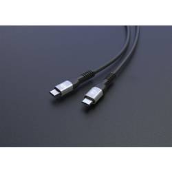 Manhattan Nabíjecí kabel USB USB-C ® zástrčka 2.00 m černá oboustranně zapojitelná zástrčka, dvoužilový stíněný 356367