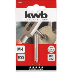 kwb 443004 jednořezný závitník 1 ks M4 0.7 DIN 352 HSS 1 ks