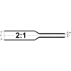 HellermannTyton 300-32543 smršťovací bužírka bez lepidla transparentní 25.40 mm 12.70 mm Poměr smrštění:2:1 5 m