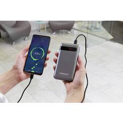 Intenso PD10000 powerbanka Li-Pol, 10000 mAh, Quick Charge 3.0, Power Delivery 3.0, černá, Indikátor stavu