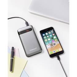 Intenso PD10000 powerbanka Li-Pol, 10000 mAh, Quick Charge 3.0, Power Delivery 3.0, černá, Indikátor stavu
