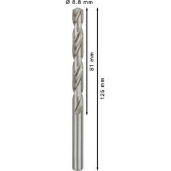 Bosch Accessories 2608595074 HSS kovový spirálový vrták 8.8 mm Celková délka 125 mm broušený DIN 338 válcová stopka 5 ks