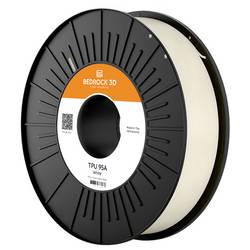BEDROCK 3D TPU-2303b075 TPU 95A White 2.85 mm 750 g vlákno pro 3D tiskárny TPU 2.85 mm 750 g bílá 1 ks