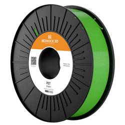 BEDROCK 3D Pet-0317b075 PET Green 2.85 mm 750 g vlákno pro 3D tiskárny polyethylen (PET) Bez zápachu 2.85 mm 750 g zelená 1 ks