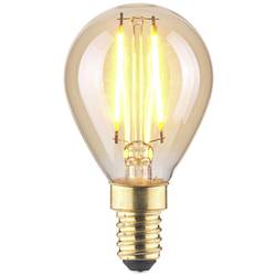 LightMe LM85053 LED E14 kapkový tvar 2.5 W jantar (Ø x v) 45 mm x 80 mm vlákno 1 ks
