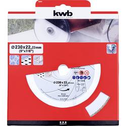 kwb 725870 diamantový řezný kotouč Průměr 230 mm Ø otvoru 22.23 mm obklady, keramika 1 ks