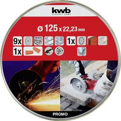 kwb 712032 sada řezných kotoučů 125 mm 10 ks