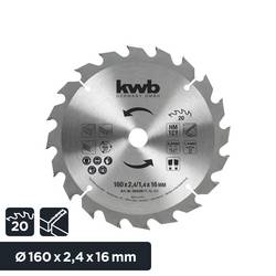 kwb 584359 pilový kotouč 160 x 16 mm 1 ks