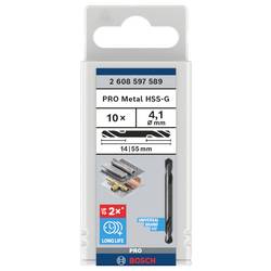 Bosch Accessories 2608597589 HSS oboustranný vrták 4.1 mm Celková délka 55 mm broušený válcová stopka 10 ks