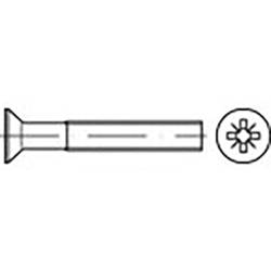 TOOLCRAFT TO-6863061 zápustný šroub M4 50 mm křížová drážka Pozidriv DIN 965 ocel pozinkované 500 ks
